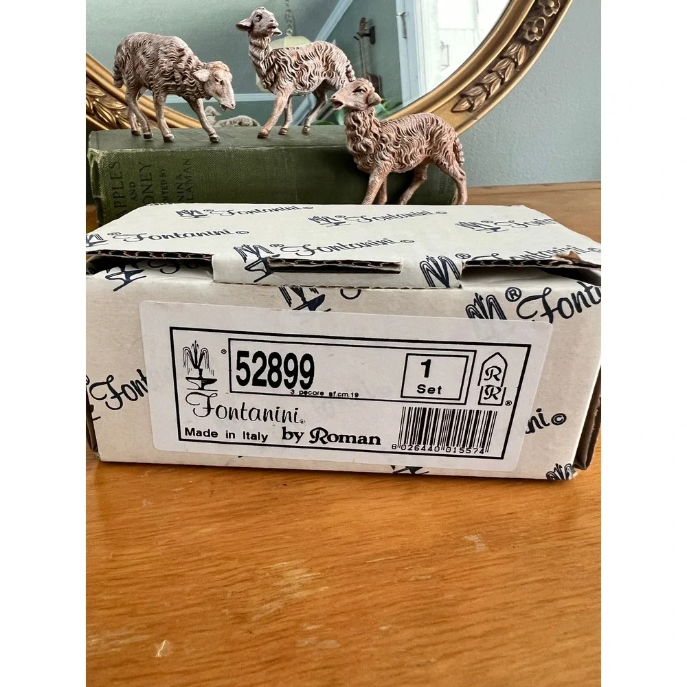 Fontanini Sheep Set of 3 Nativity Village Figurines Italy 52899 3 Inch Scale